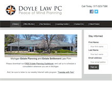 Tablet Screenshot of doylelawpc.com